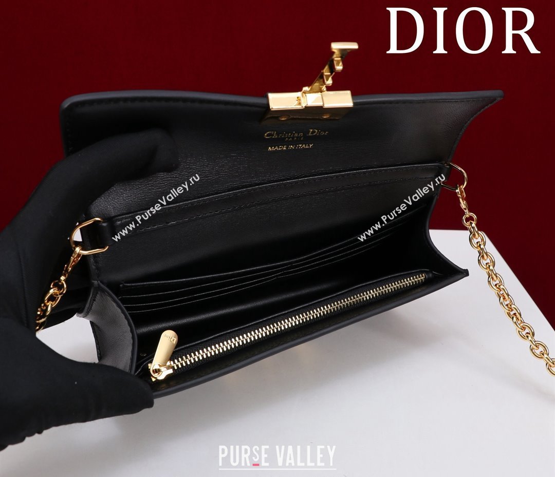 Dior Miss Montaigne Mini Bag in Black Smooth Calfskin 2024 (XXG-240923066)