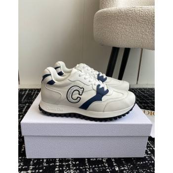 Dior Cest Dior Sneakers in Calfskin White/Blue 2024 0930 (SS-240930040)