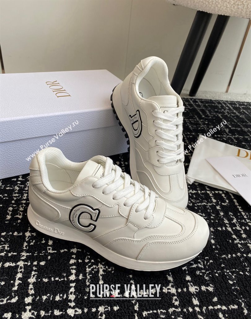 Dior Cest Dior Sneakers in Calfskin White Leather 2024 0930 (SS-240930041)