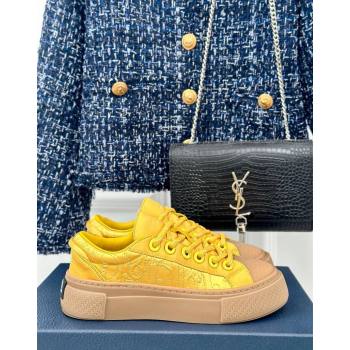 Dior DIOR AND STONE ISLAND Low-top Sneakers in Oblique Satin Yellow 2024 (MD-240930053)