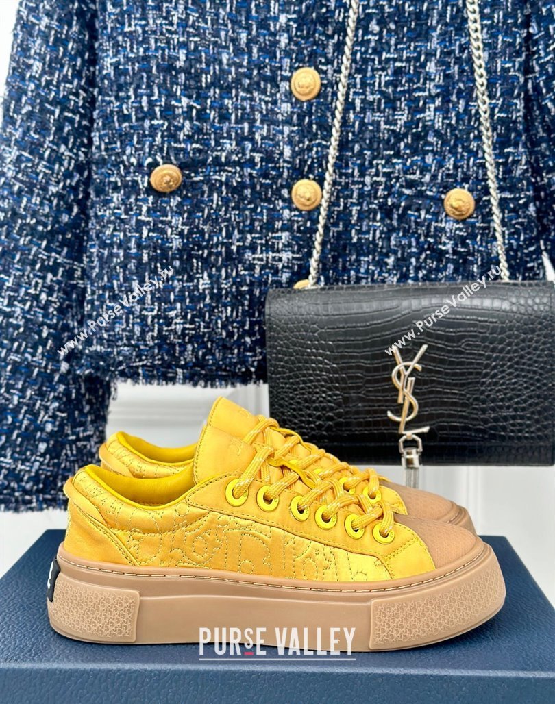 Dior DIOR AND STONE ISLAND Low-top Sneakers in Oblique Satin Yellow 2024 (MD-240930053)