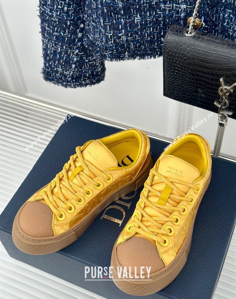 Dior DIOR AND STONE ISLAND Low-top Sneakers in Oblique Satin Yellow 2024 (MD-240930053)