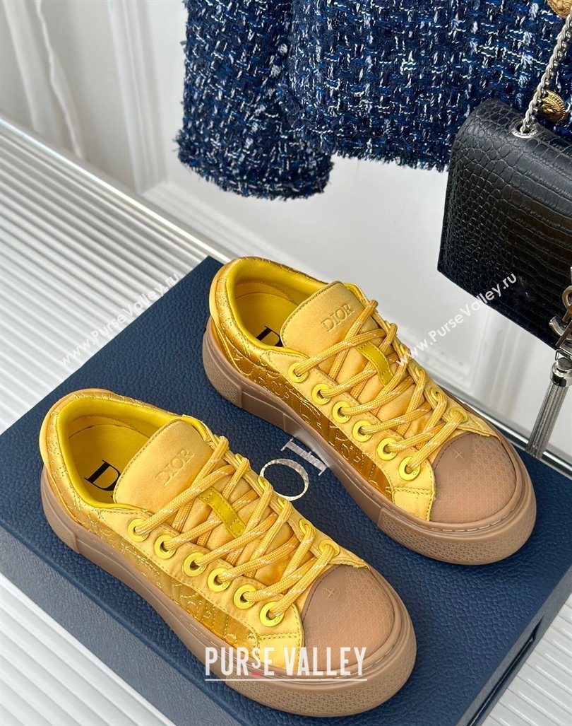 Dior DIOR AND STONE ISLAND Low-top Sneakers in Oblique Satin Yellow 2024 (MD-240930053)