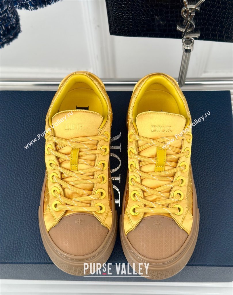 Dior DIOR AND STONE ISLAND Low-top Sneakers in Oblique Satin Yellow 2024 (MD-240930053)