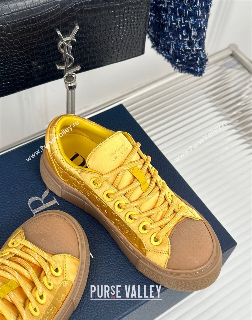 Dior DIOR AND STONE ISLAND Low-top Sneakers in Oblique Satin Yellow 2024 (MD-240930053)