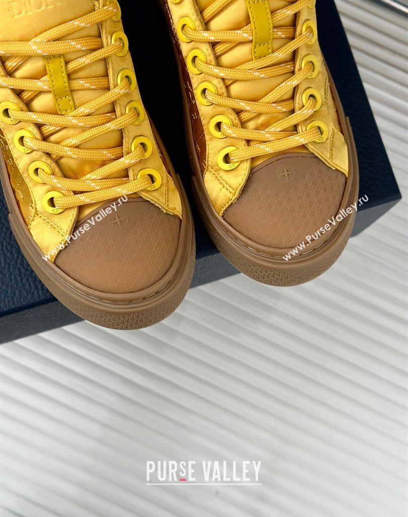 Dior DIOR AND STONE ISLAND Low-top Sneakers in Oblique Satin Yellow 2024 (MD-240930053)