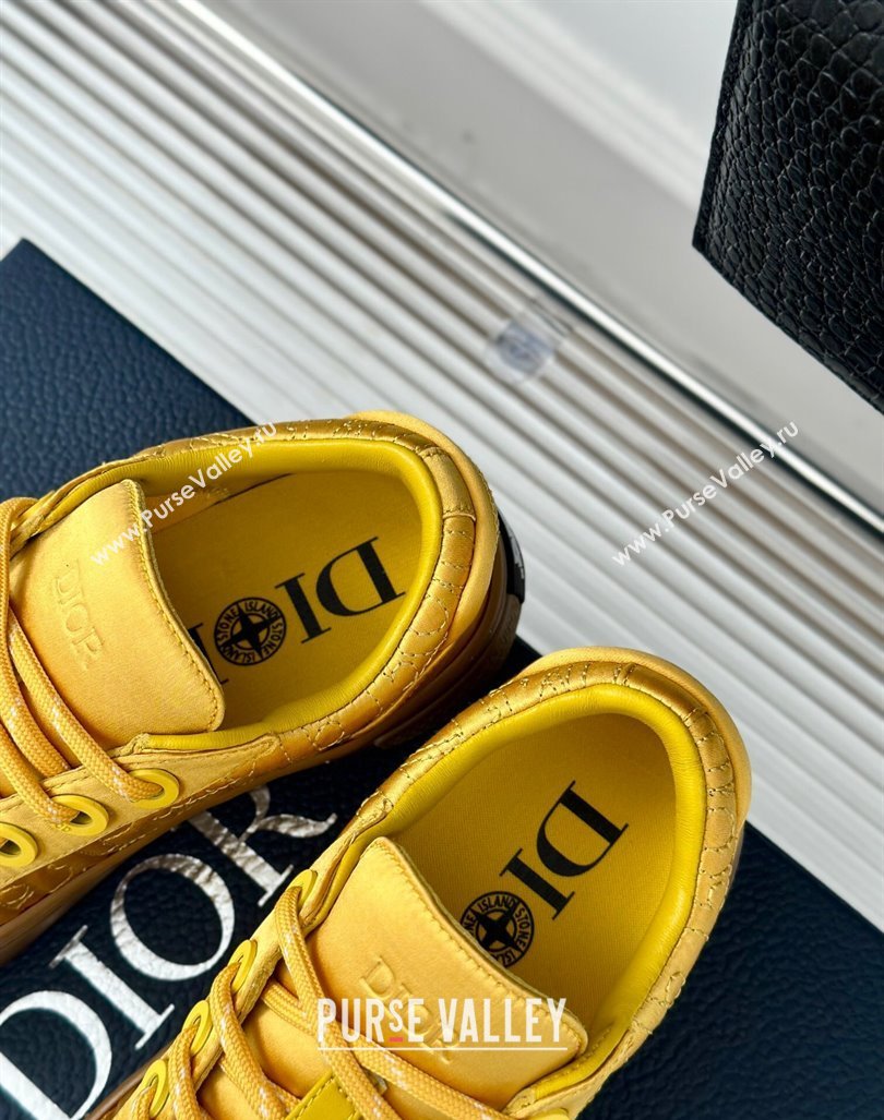 Dior DIOR AND STONE ISLAND Low-top Sneakers in Oblique Satin Yellow 2024 (MD-240930053)