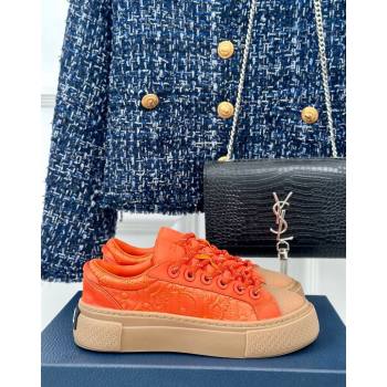 Dior DIOR AND STONE ISLAND Low-top Sneakers in Oblique Satin Orange 2024 (MD-240930054)