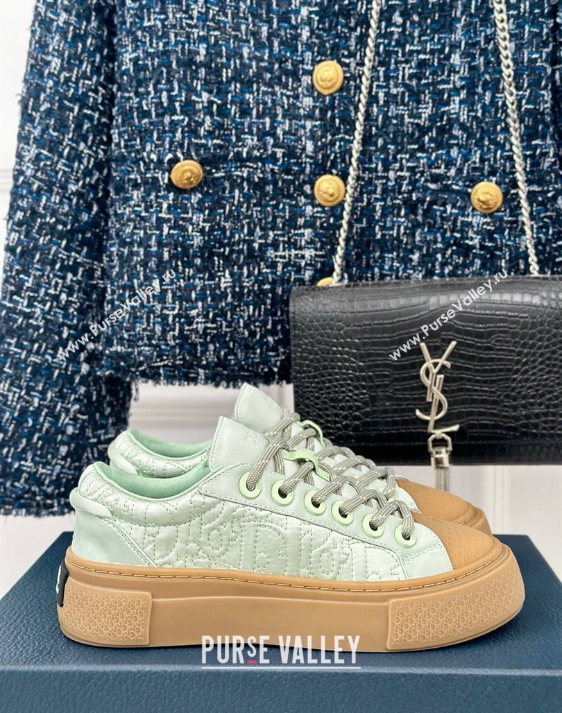 Dior DIOR AND STONE ISLAND Low-top Sneakers in Oblique Satin Green 2024 (MD-240930055)