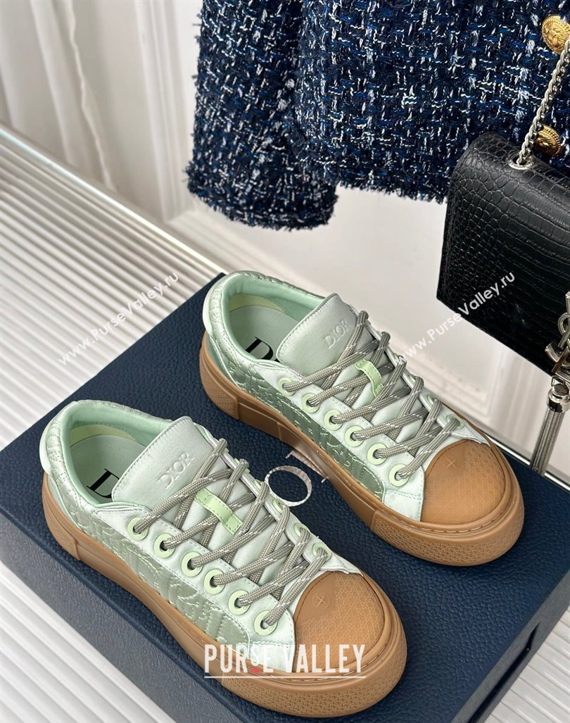 Dior DIOR AND STONE ISLAND Low-top Sneakers in Oblique Satin Green 2024 (MD-240930055)