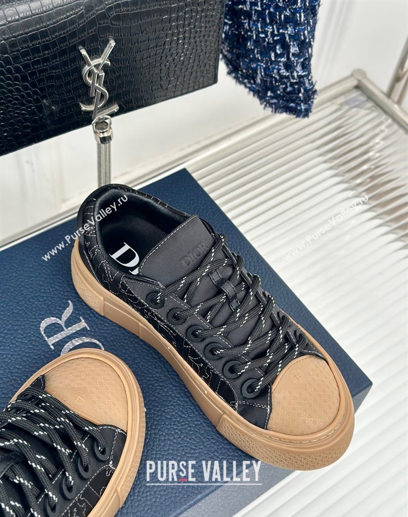 Dior DIOR AND STONE ISLAND Low-top Sneakers in Oblique Satin Black 2024 (MD-240930056)