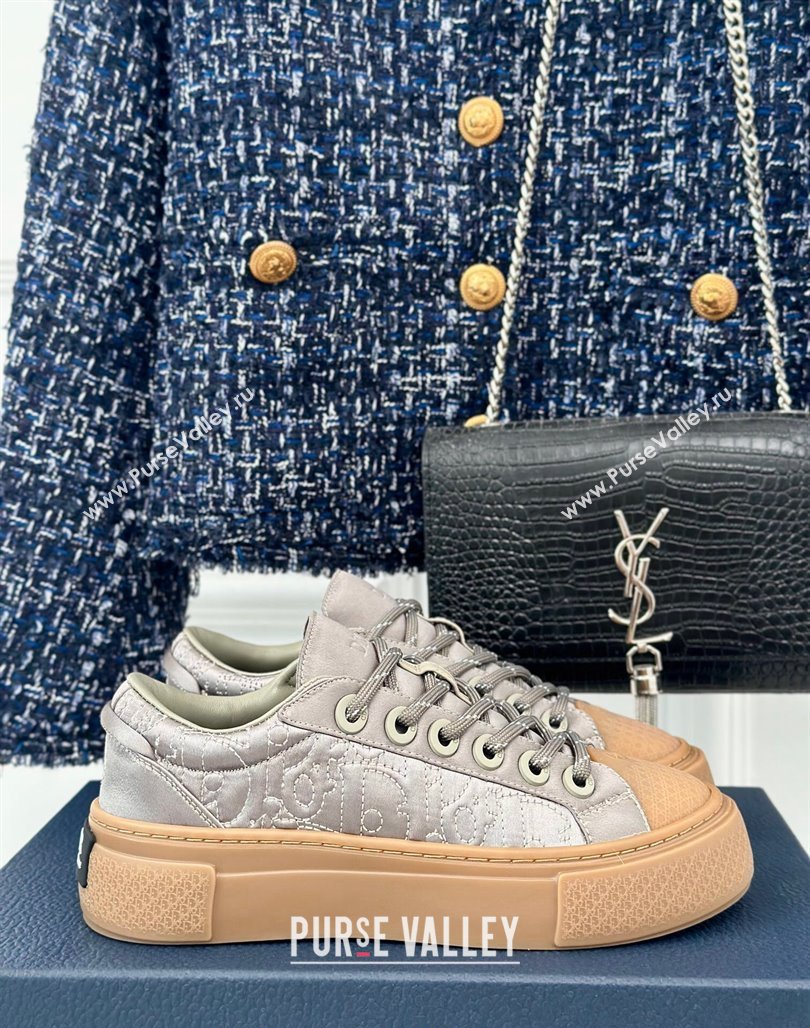 Dior DIOR AND STONE ISLAND Low-top Sneakers in Oblique Satin Dusty Beige 2024 (MD-240930058)