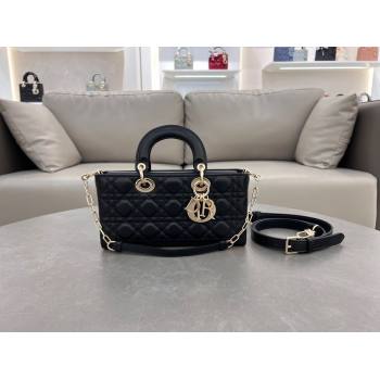 Dior Lady D-Joy Medium Bag in Cannage Lambskin Black 2024 M0540 (XXG-241031105)