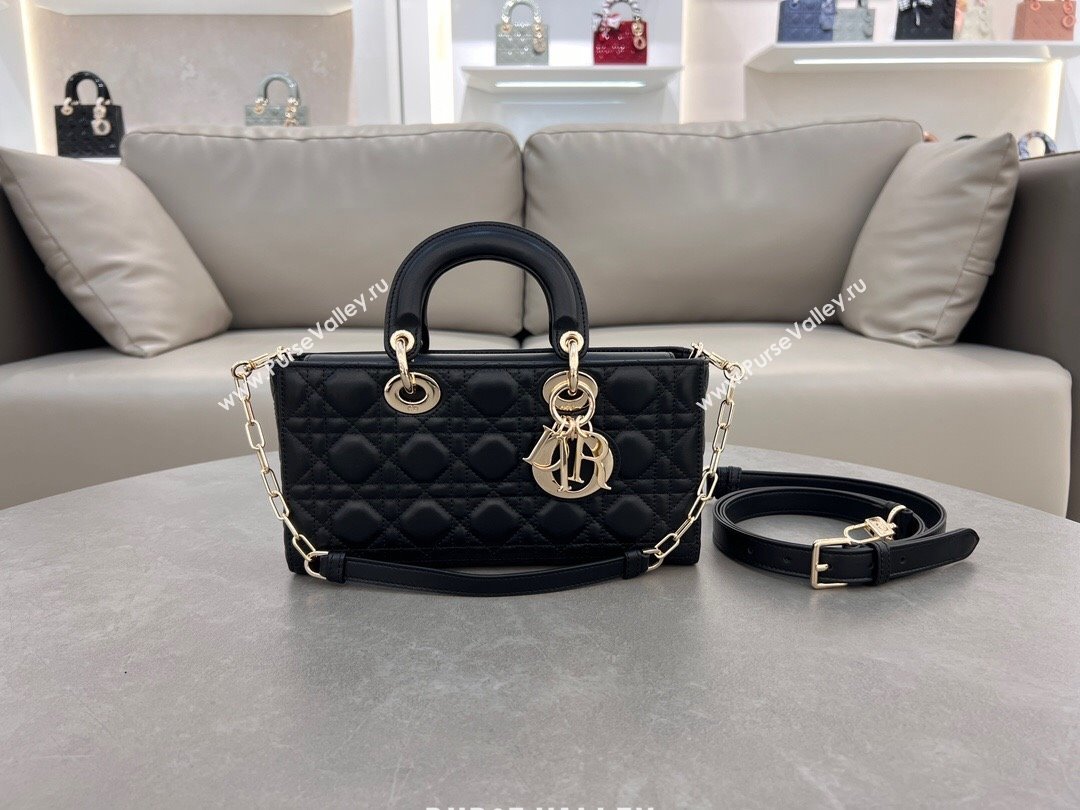 Dior Lady D-Joy Medium Bag in Cannage Lambskin Black 2024 M0540 (XXG-241031105)