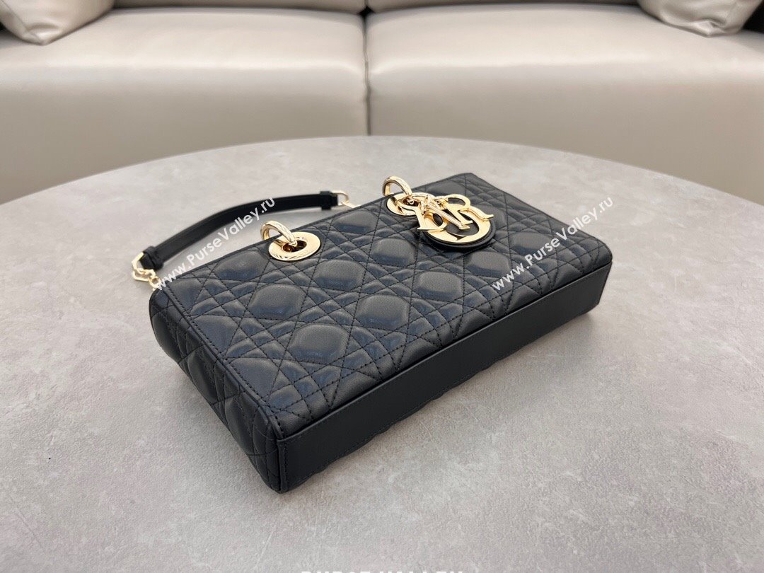 Dior Lady D-Joy Medium Bag in Cannage Lambskin Black 2024 M0540 (XXG-241031105)