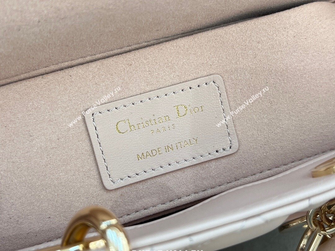 Dior Lady D-Joy Small Bag in Cannage Lambskin Blush Pink 2024 M0613 (XXG-241031111)