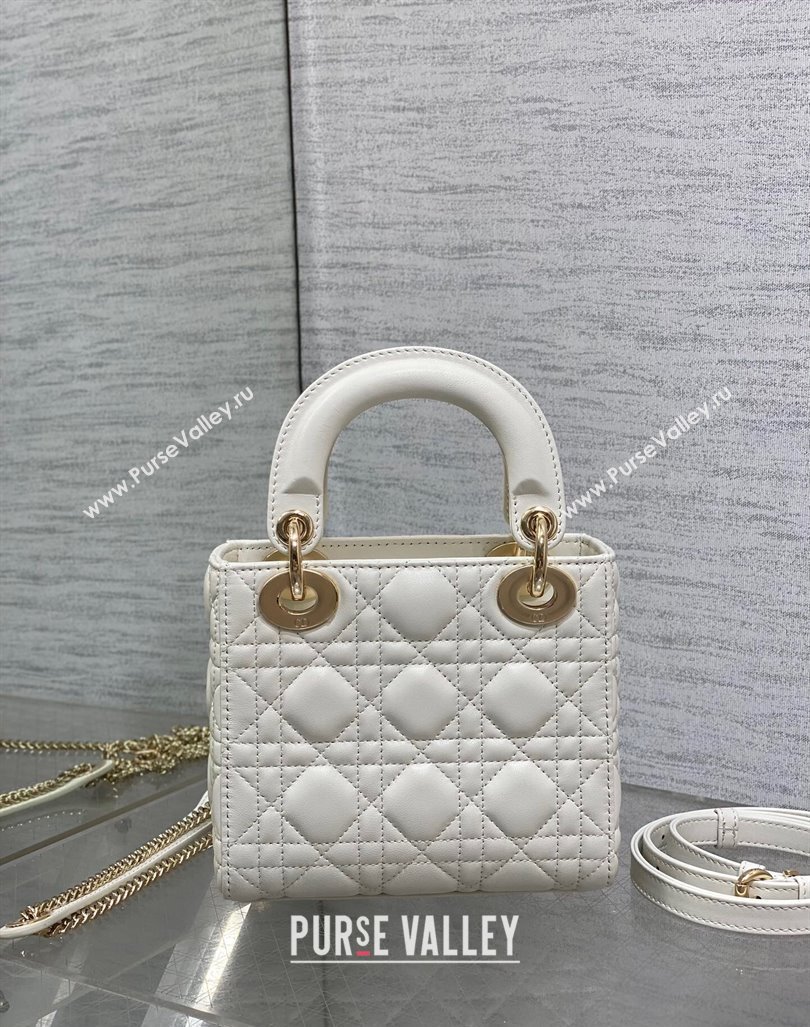 Dior Dioramour Mini Lady Dior Bag in Cannage Lambskin with Heart Charm 2024 (XXG-241101097)