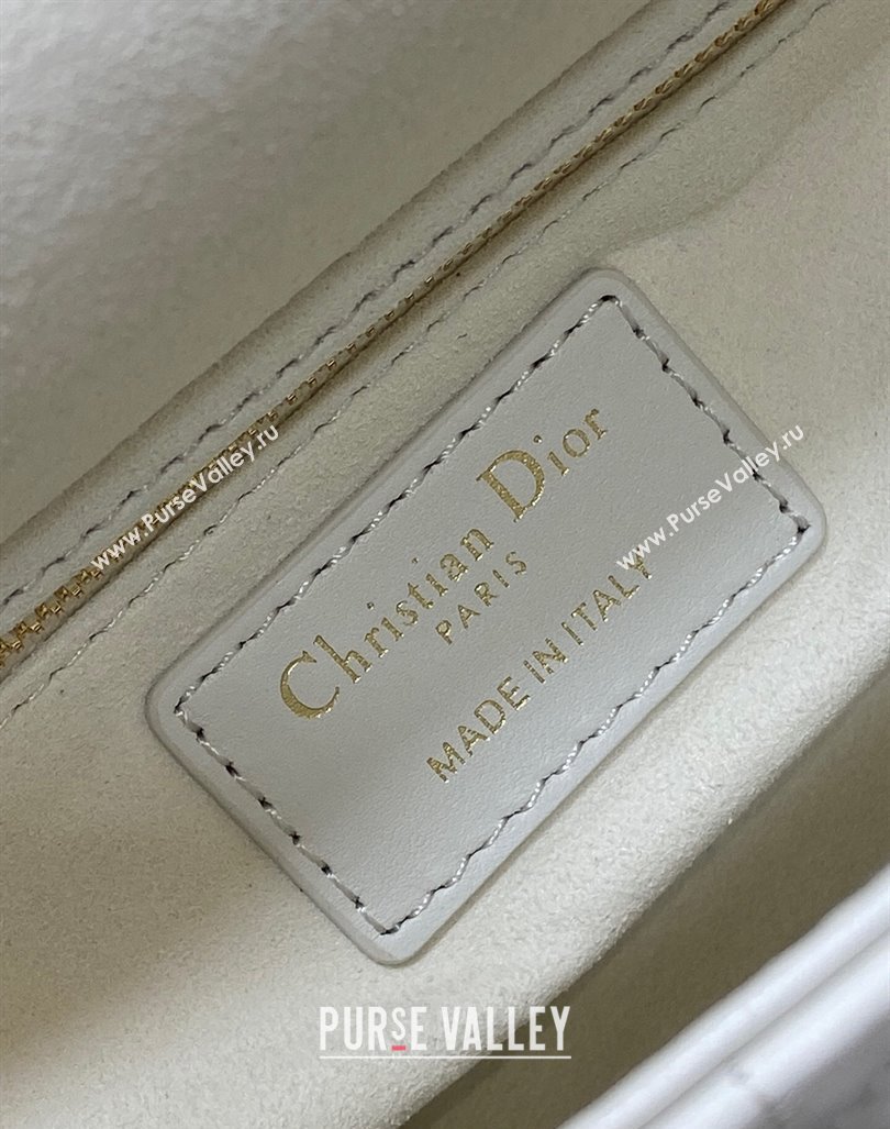 Dior Dioramour Mini Lady Dior Bag in Cannage Lambskin with Heart Charm 2024 (XXG-241101097)