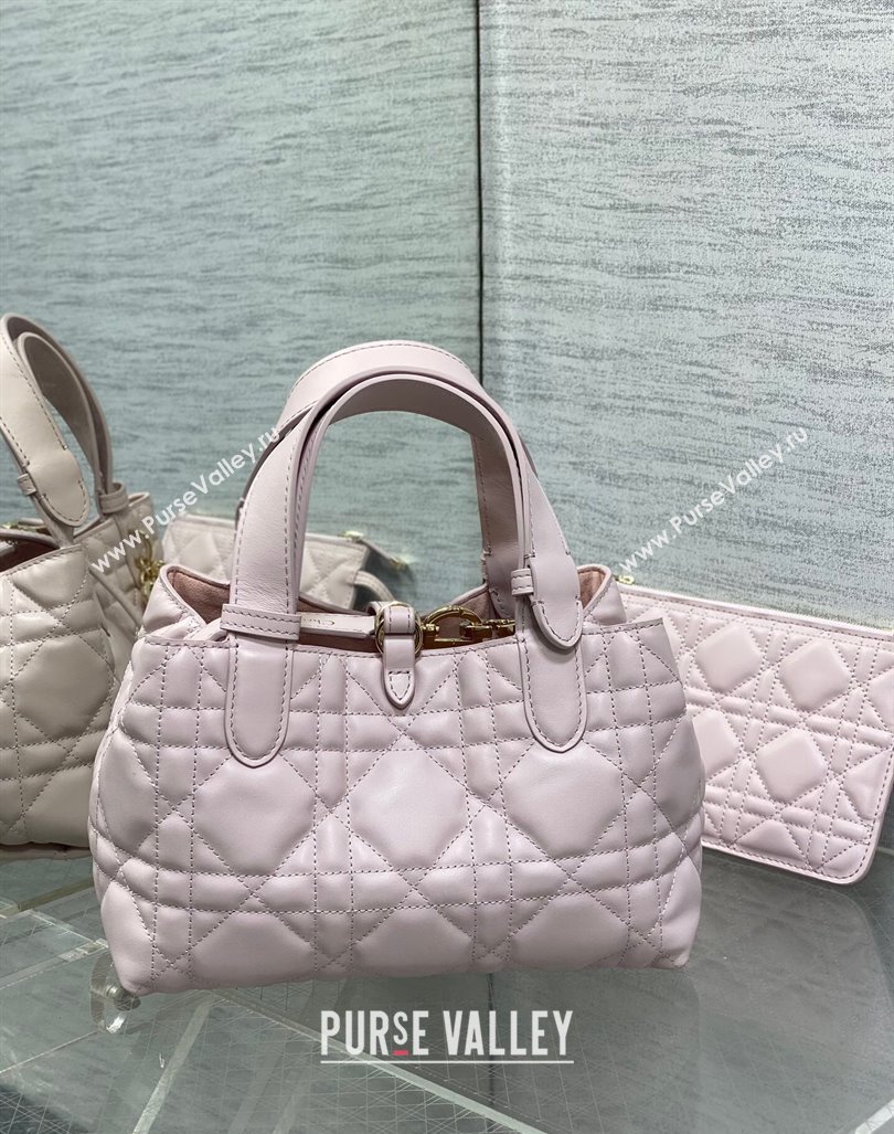 Dior Small Toujours Tote bag in Macrocannage Calfskin Sweet Pink 2024 (XXG-241101106)