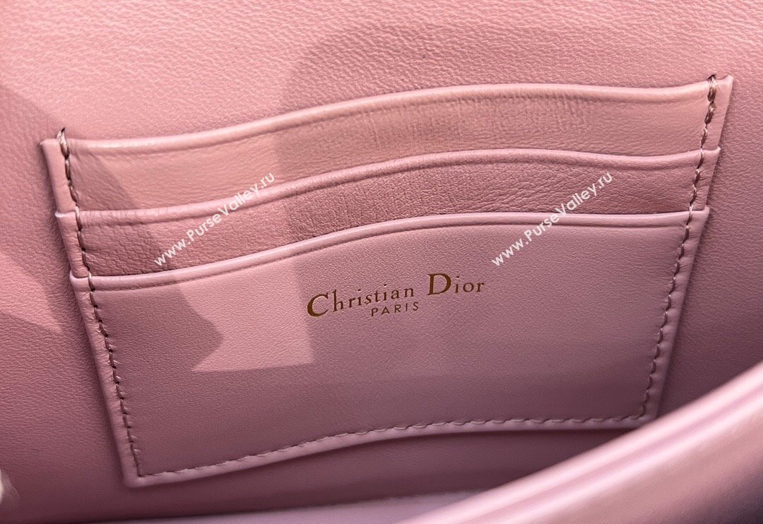 Dior My Dior Mini Bag in Cannage Lambskin with Pearl 0980 Aged Pink (BF-241031060)