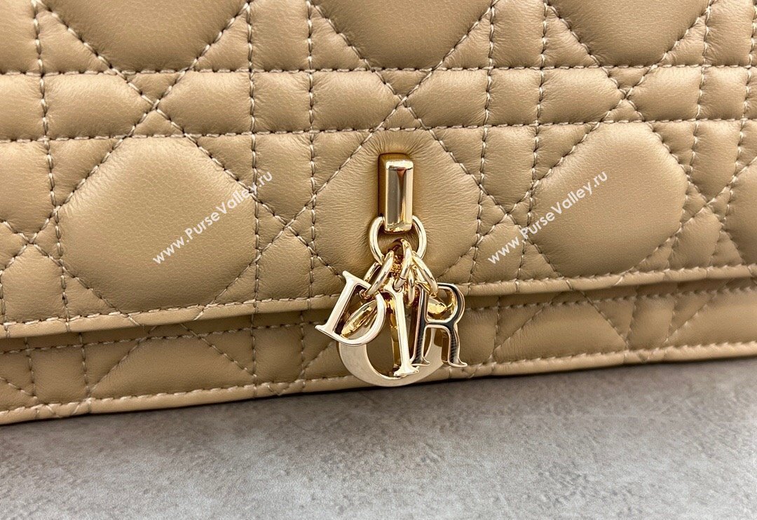 Dior My Dior Mini Bag in Cannage Lambskin with Pearl 0980 Beige 2 (BF-241031063)