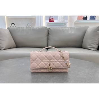 Dior My Dior Mini Bag in Cannage Lambskin with Pearl 0980 Blush Pink (BF-241031065)