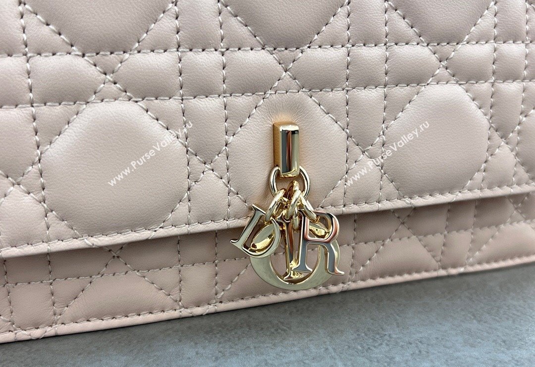 Dior My Dior Mini Bag in Cannage Lambskin with Pearl 0980 Blush Pink (BF-241031065)