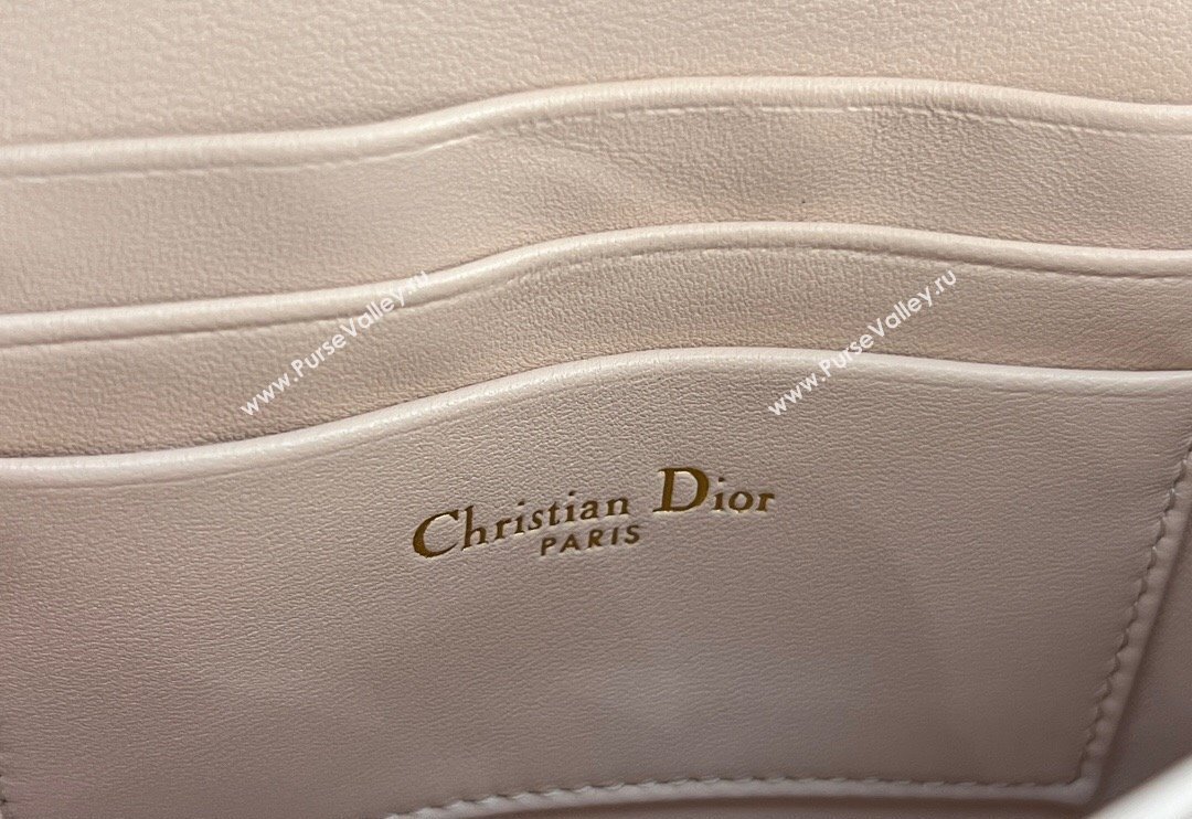 Dior My Dior Mini Bag in Cannage Lambskin with Pearl 0980 Blush Pink (BF-241031065)