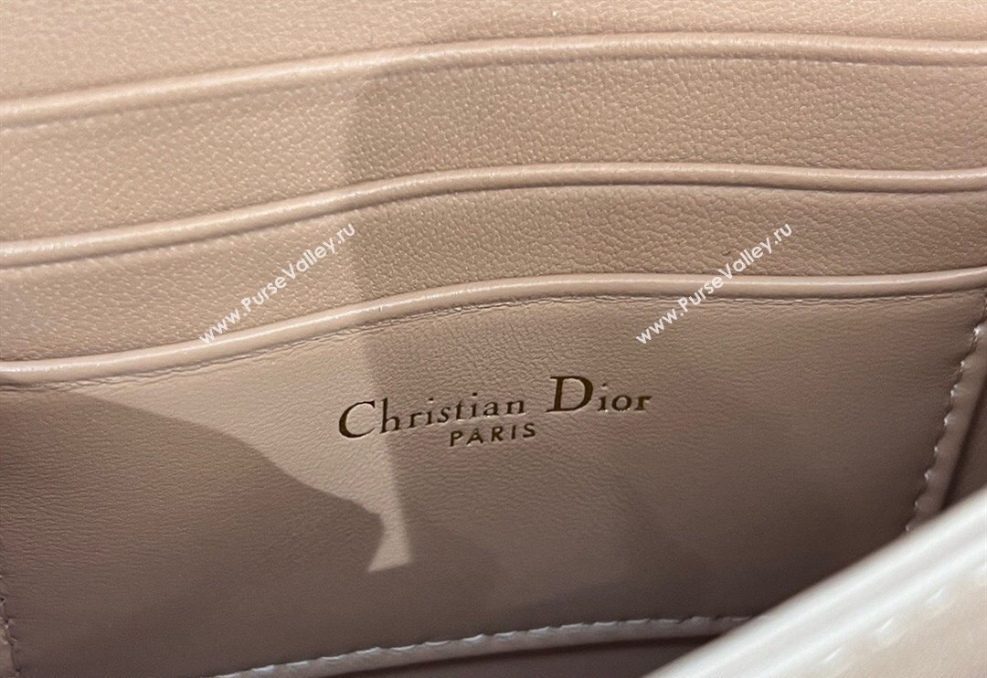 Dior My Dior Mini Bag in Cannage Lambskin with Pearl 0980 Rose Beige (BF-241031066)