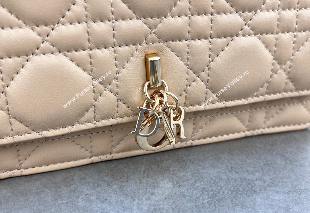 Dior My Dior Mini Bag in Cannage Lambskin with Pearl 0980 Light Beige (BF-241031069)