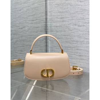 Dior Small 30 Montaigne Avenue Top Handle Bag in Ribbed Calfskin Light Beige 2024 6530 (XXG-241101019)