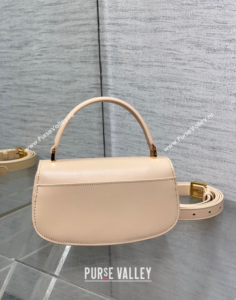 Dior Small 30 Montaigne Avenue Top Handle Bag in Ribbed Calfskin Light Beige 2024 6530 (XXG-241101019)