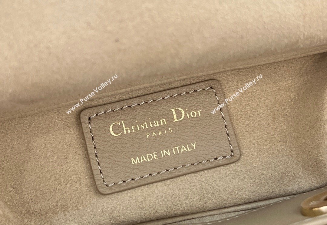 Dior Micro Lady D-Joy Bag in Cannage Lambskin Biscuits Beige 2024 S0910 (BF-241031096)