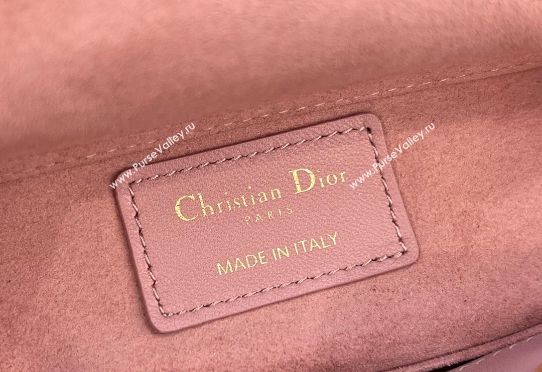 Dior Micro Lady D-Joy Bag in Cannage Lambskin Aged Pink 2024 S0910 (BF-241031098)