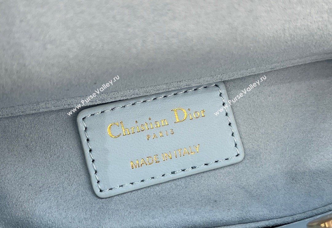 Dior Micro Lady D-Joy Bag in Cannage Lambskin Space Blue 2024 S0910 (BF-241031099)