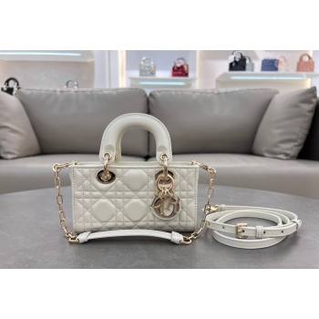 Dior Micro Lady D-Joy Bag in Cannage Lambskin White 2024 S0910 (BF-241031101)