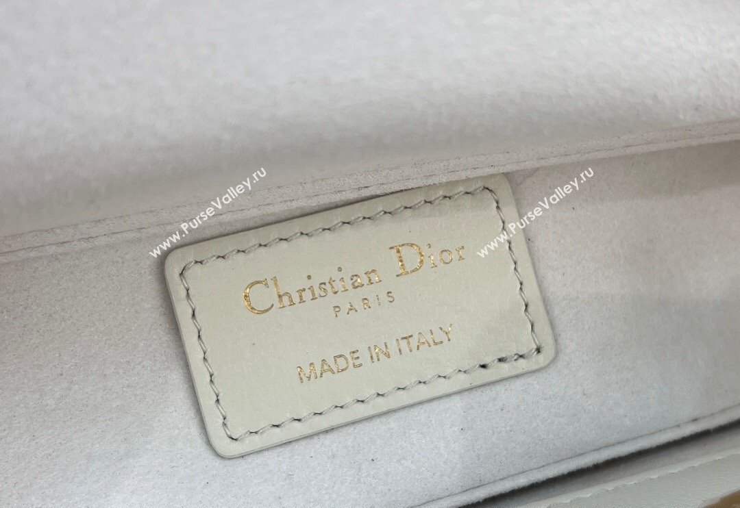 Dior Micro Lady D-Joy Bag in Cannage Lambskin White 2024 S0910 (BF-241031101)