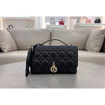 Dior My Dior Top Handle Bag in Cannage Lambskin Black 2024 0997 (BF-241031082)