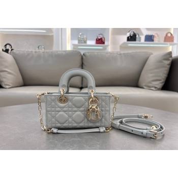 Dior Micro Lady D-Joy Bag in Cannage Lambskin Cloud Grey 2024 S0910 (BF-241031104)