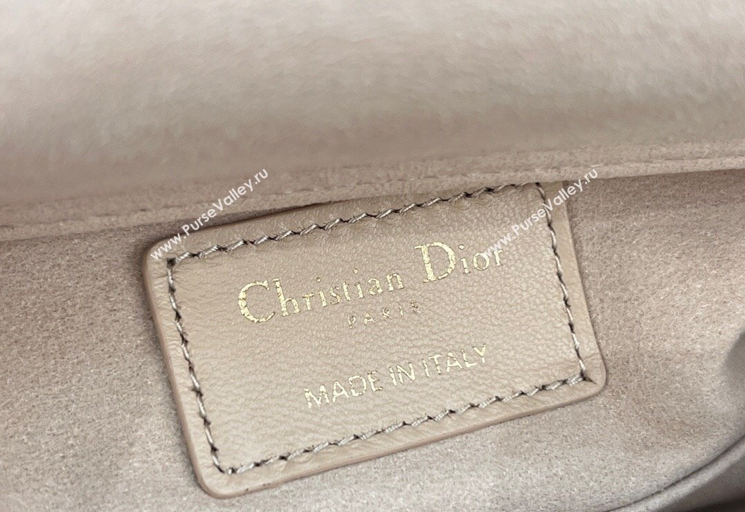 Dior Micro Lady D-Joy Bag in Cannage Lambskin Light Beige 2024 S0910 (BF-241031105)