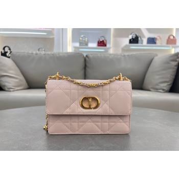 Dior Miss Caro Mini bag in Macrocannage Lambskin Blush Pink 2024 5169 (XXG-241031090)