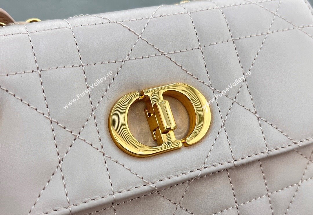 Dior Miss Caro Mini bag in Macrocannage Lambskin Blush Pink 2024 5169 (XXG-241031090)