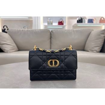 Dior Miss Caro Mini bag in Macrocannage Lambskin Black 2024 5169 (XXG-241031092)