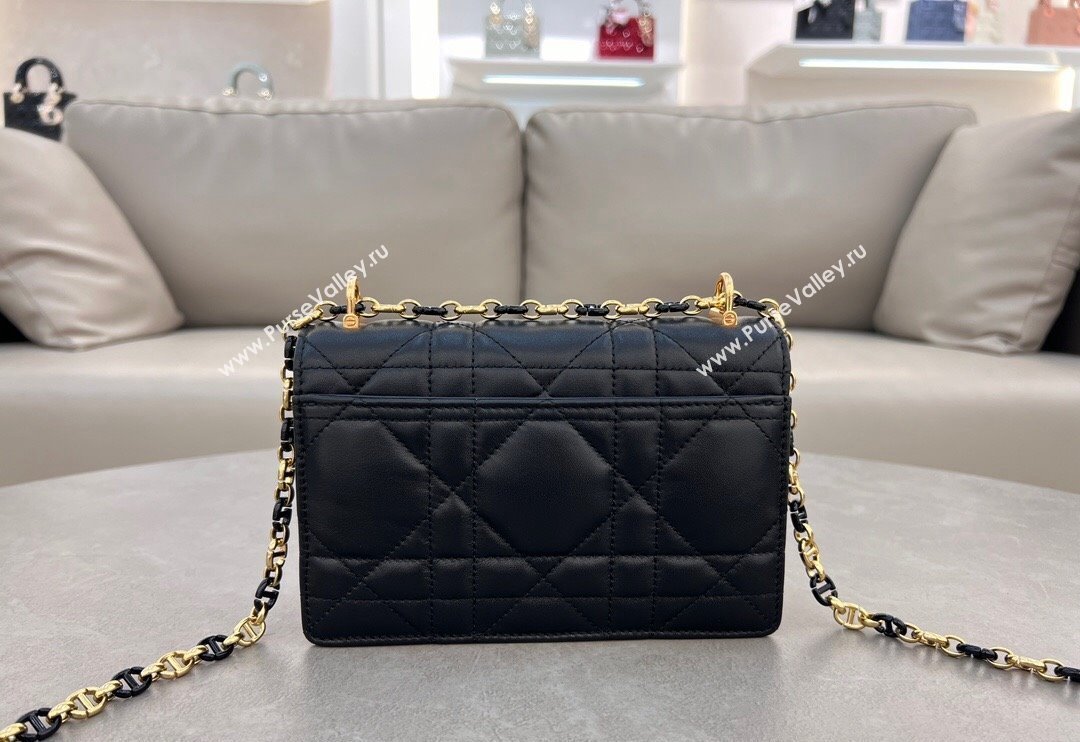 Dior Miss Caro Mini bag in Macrocannage Lambskin Black 2024 5169 (XXG-241031092)