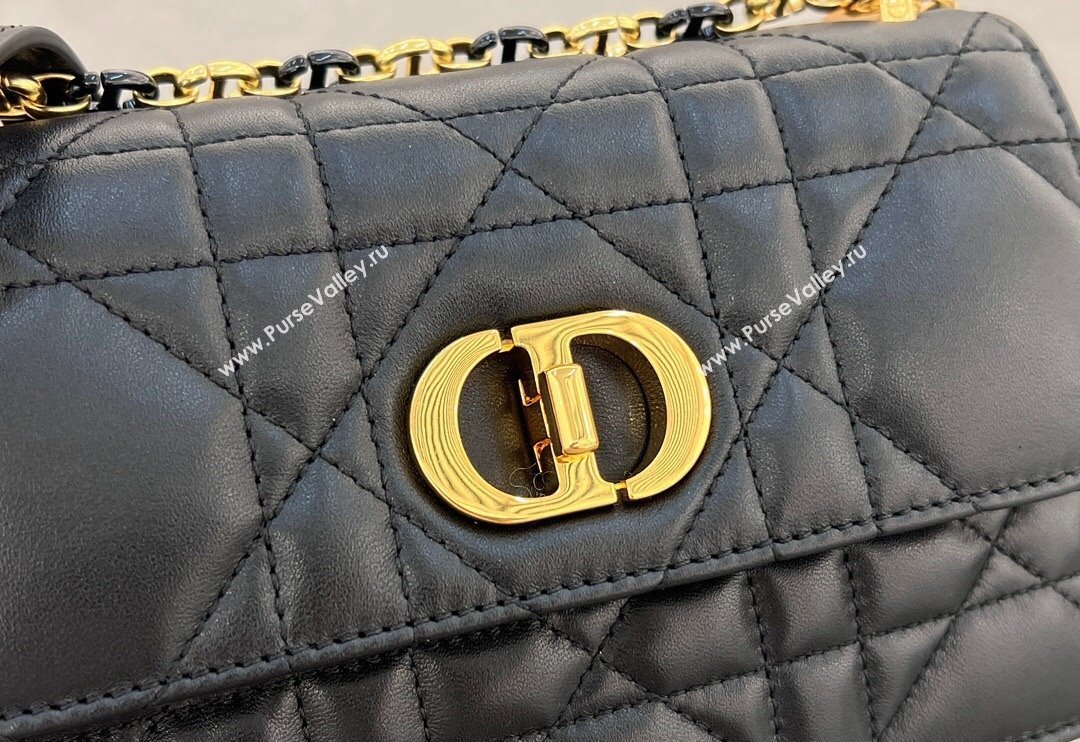 Dior Miss Caro Mini bag in Macrocannage Lambskin Black 2024 5169 (XXG-241031092)