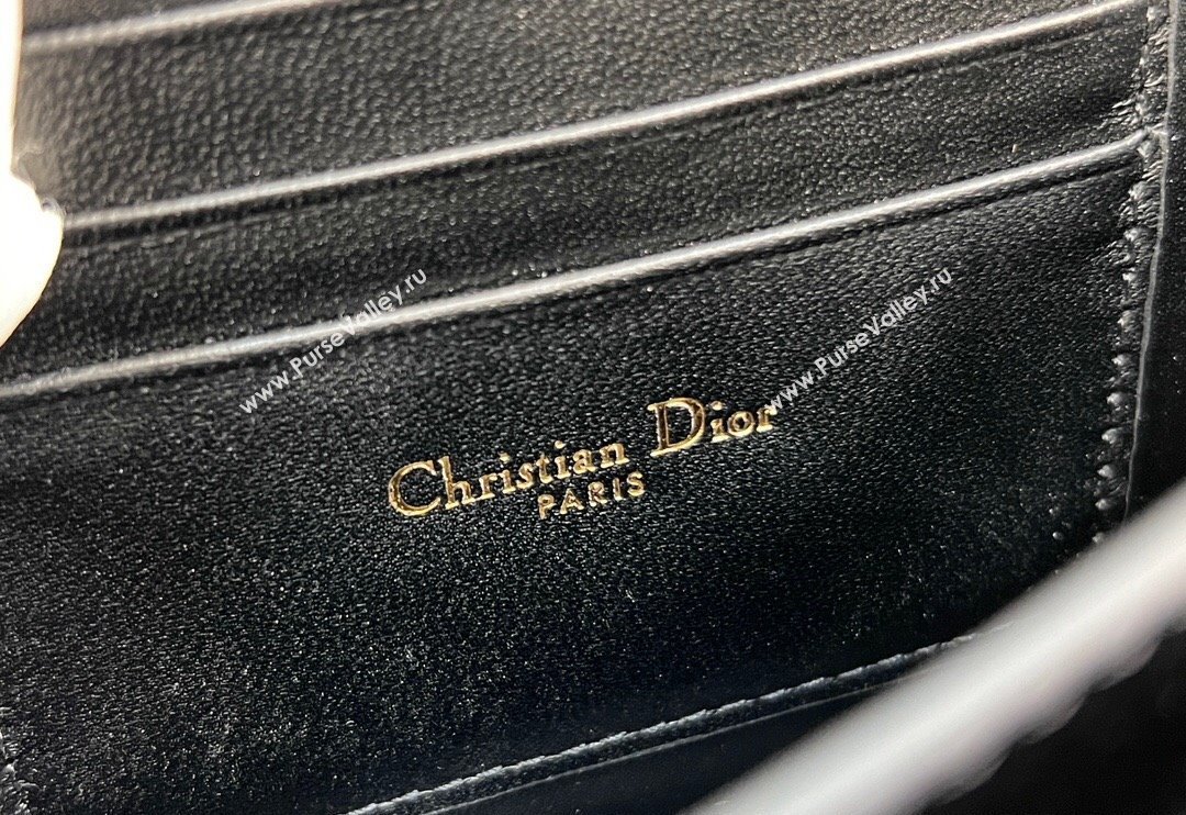 Dior Miss Caro Mini bag in Macrocannage Lambskin Black 2024 5169 (XXG-241031092)