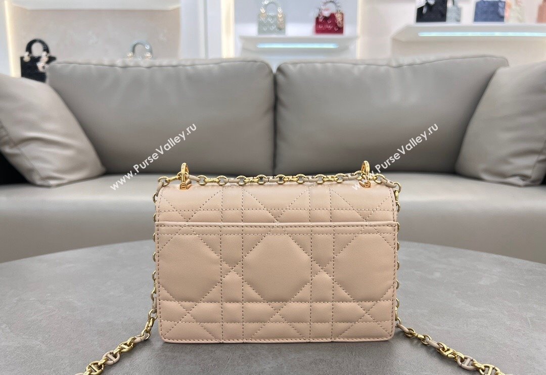 Dior Miss Caro Mini bag in Macrocannage Lambskin Light Beige 2024 5169 (XXG-241031093)