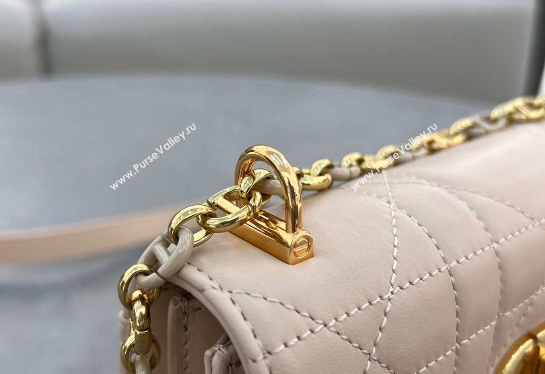 Dior Miss Caro Mini bag in Macrocannage Lambskin Light Beige 2024 5169 (XXG-241031093)