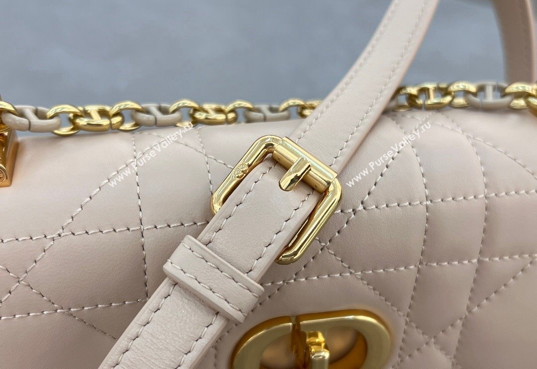 Dior Miss Caro Mini bag in Macrocannage Lambskin Light Beige 2024 5169 (XXG-241031093)