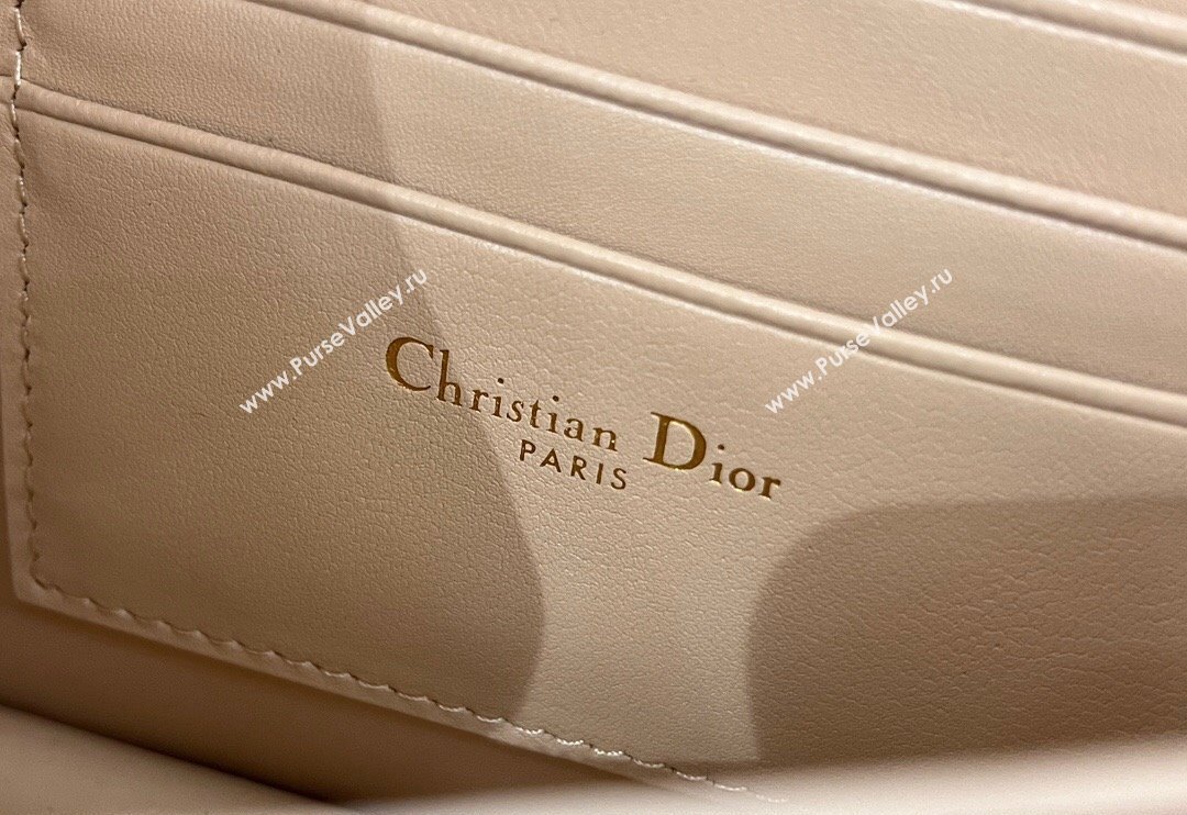 Dior Miss Caro Mini bag in Macrocannage Lambskin Light Beige 2024 5169 (XXG-241031093)